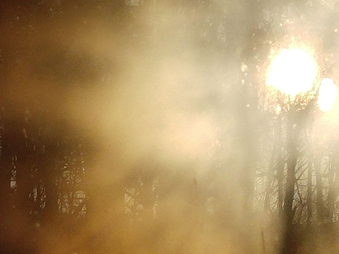 Misty morning coffee time